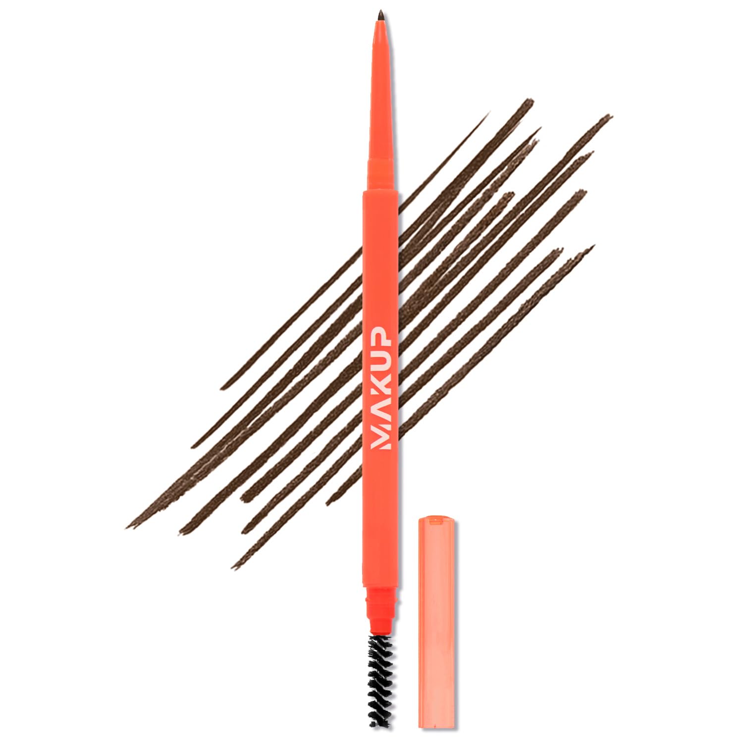 Makup Beauty front view of skinny brow pencil shows slim design and precision