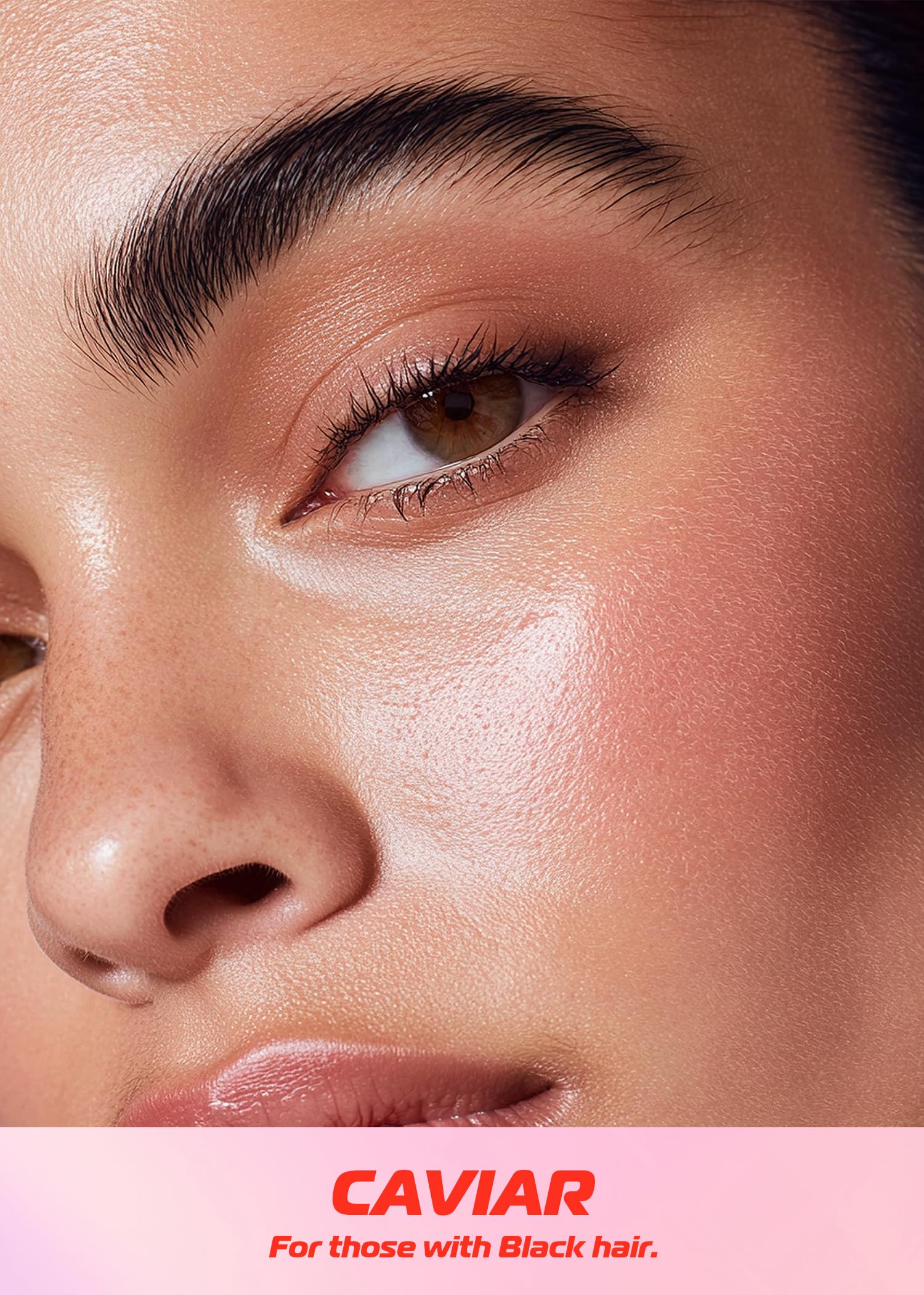 Makup Beauty Skinny Brow applied on model creating defined natural-looking brows