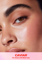 Makup Beauty Skinny Brow applied on model creating defined natural-looking brows