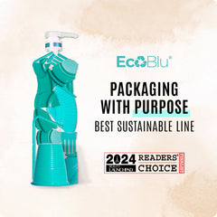 Malibu C bottles held in hand showing size for practical packing benefit