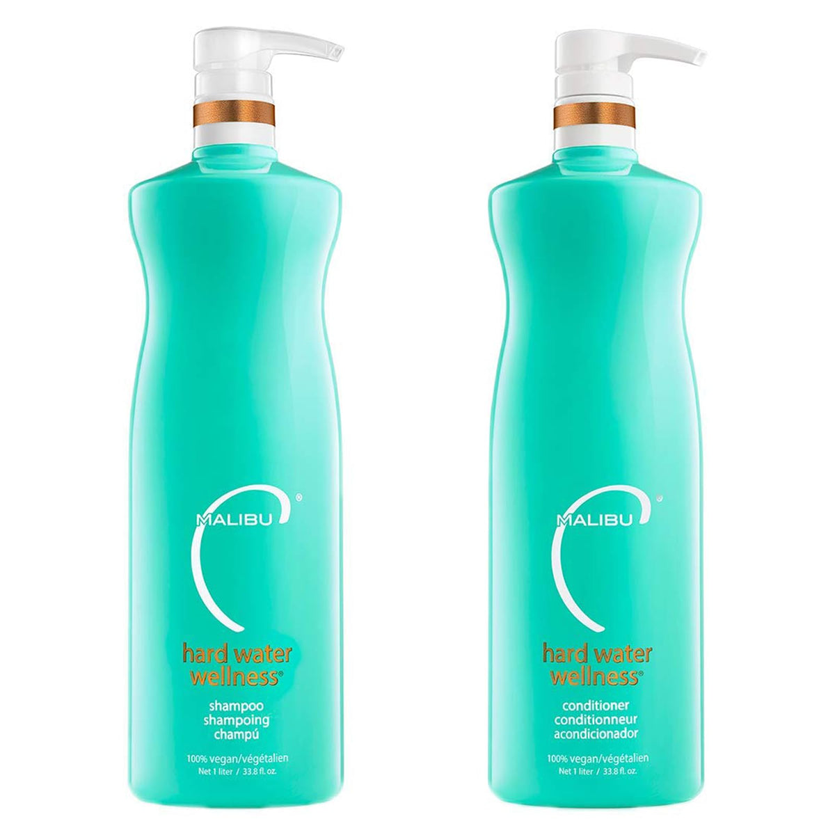 Malibu C duo front packaging showing both bottles for clear product recognition and benefits