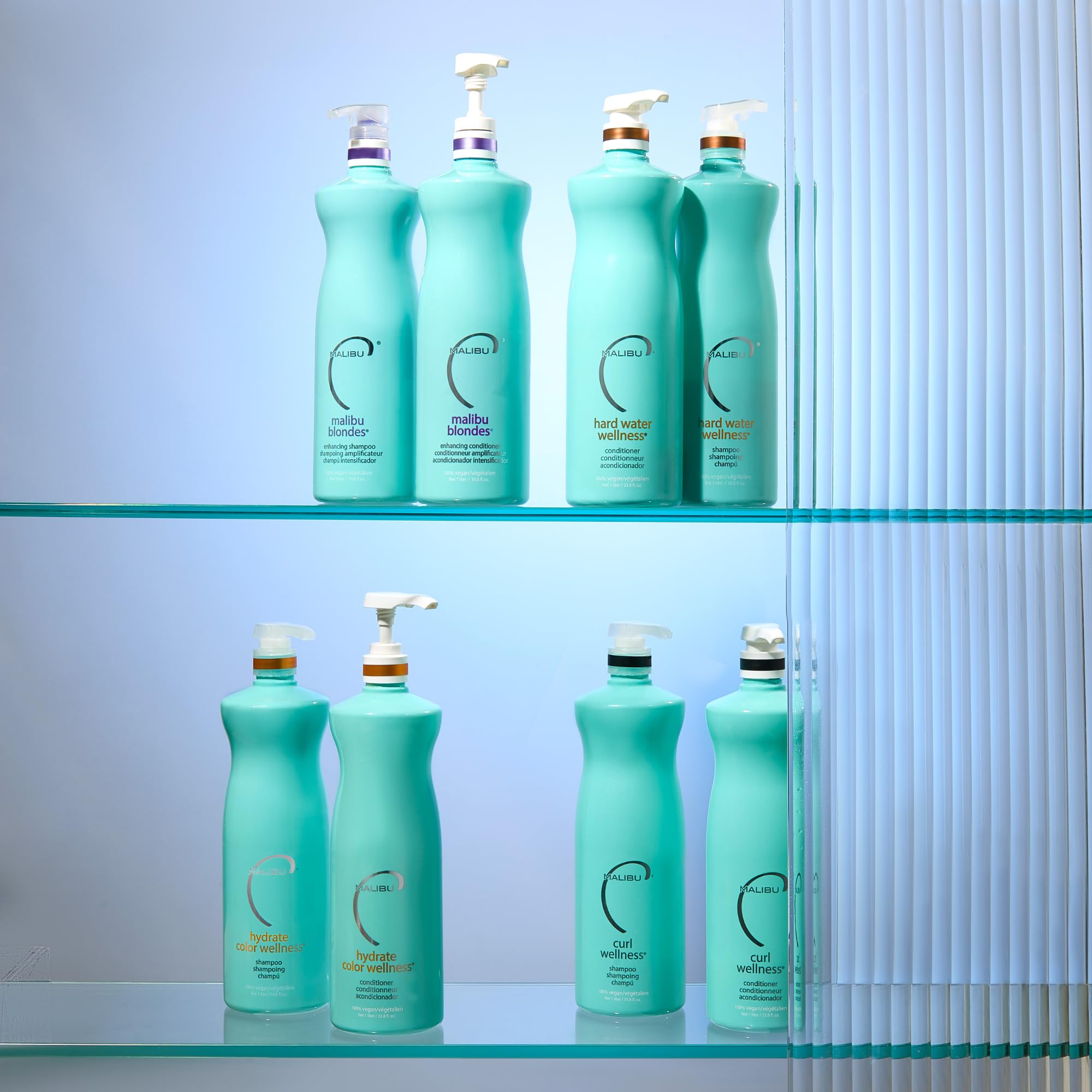 Malibu C hair before and after demo showing restored shine and improved manageability