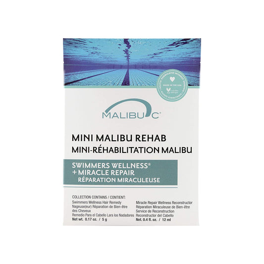 Malibu C open packet of dissolvable crystals illustrating quick-mix benefit