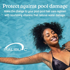 Malibu C family scene with adult and child demonstrating safe everyday swimmers use
