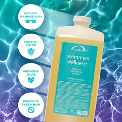 Malibu C shampoo lathered in hand demonstrating clarifying texture and gentle foam