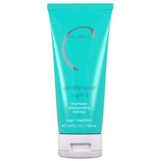 Malibu C front packaging travel-size showing product name and benefits