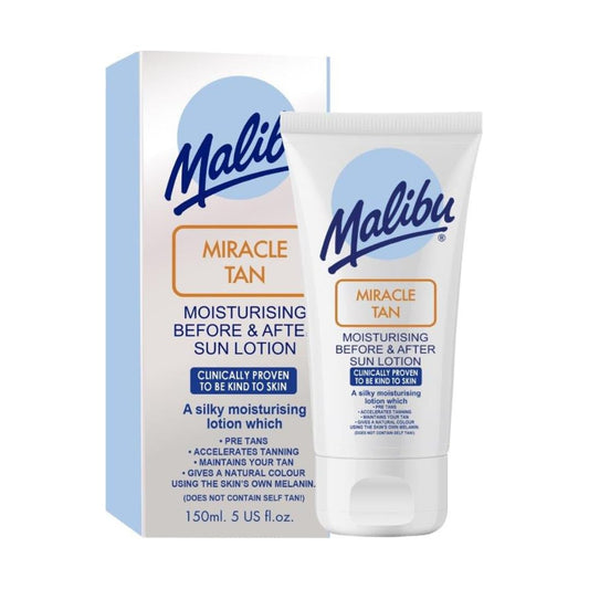 Malibu front packaging showing bottle and label for clear product identification and appeal
