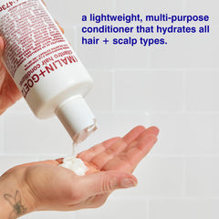MALIN+GOETZ ingredients label close-up highlighting cilantro and shea butter benefits