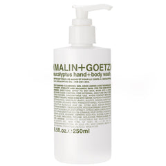 MALIN+GOETZ front bottle showing eucalyptus label and clean design