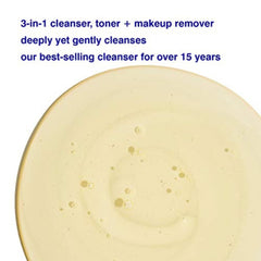 MALIN+GOETZ cleanser lathered in wet hands demonstrating effective removal