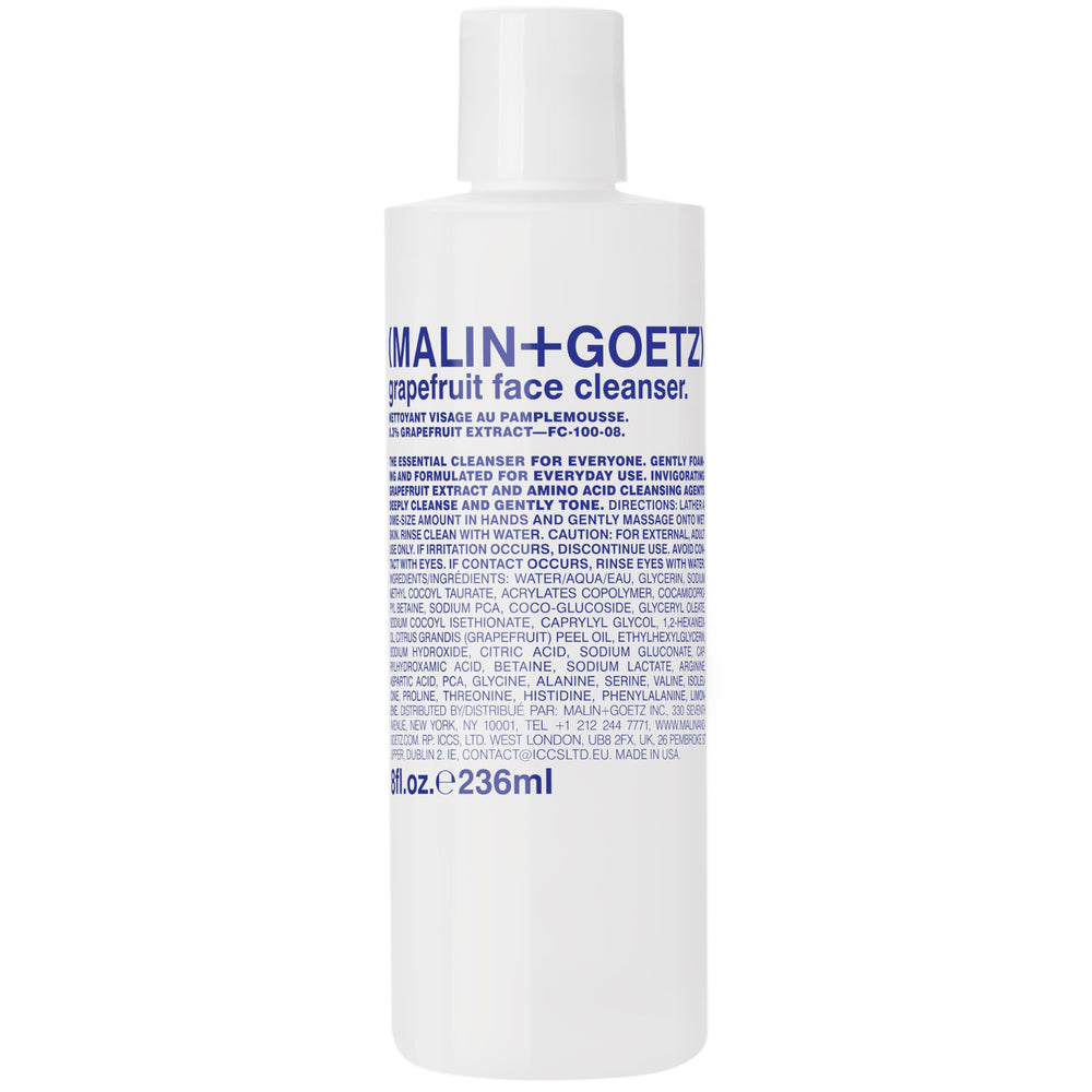 MALIN+GOETZ front bottle view showing clean design and product benefits