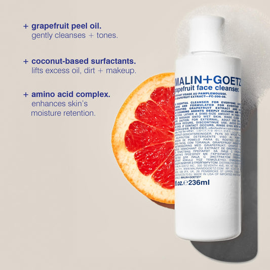 MALIN+GOETZ pump dispense closeup highlighting easy one‑hand use