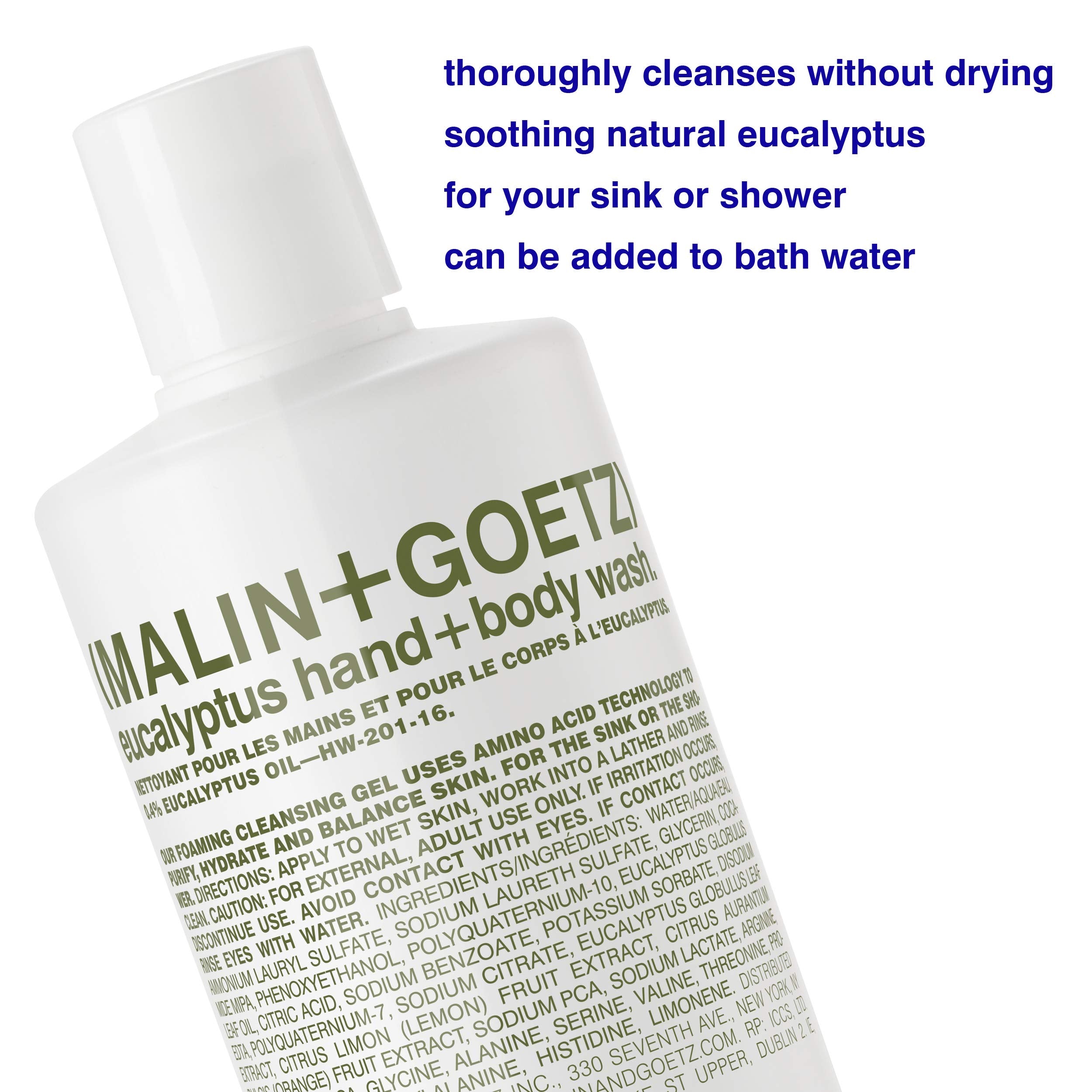 MALIN+GOETZ pump close-up highlighting convenient pump for measured use