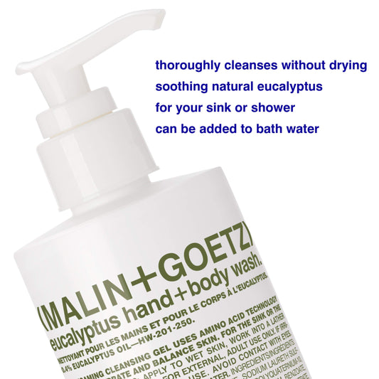 MALIN+GOETZ pump dispensing foamy wash for easy application