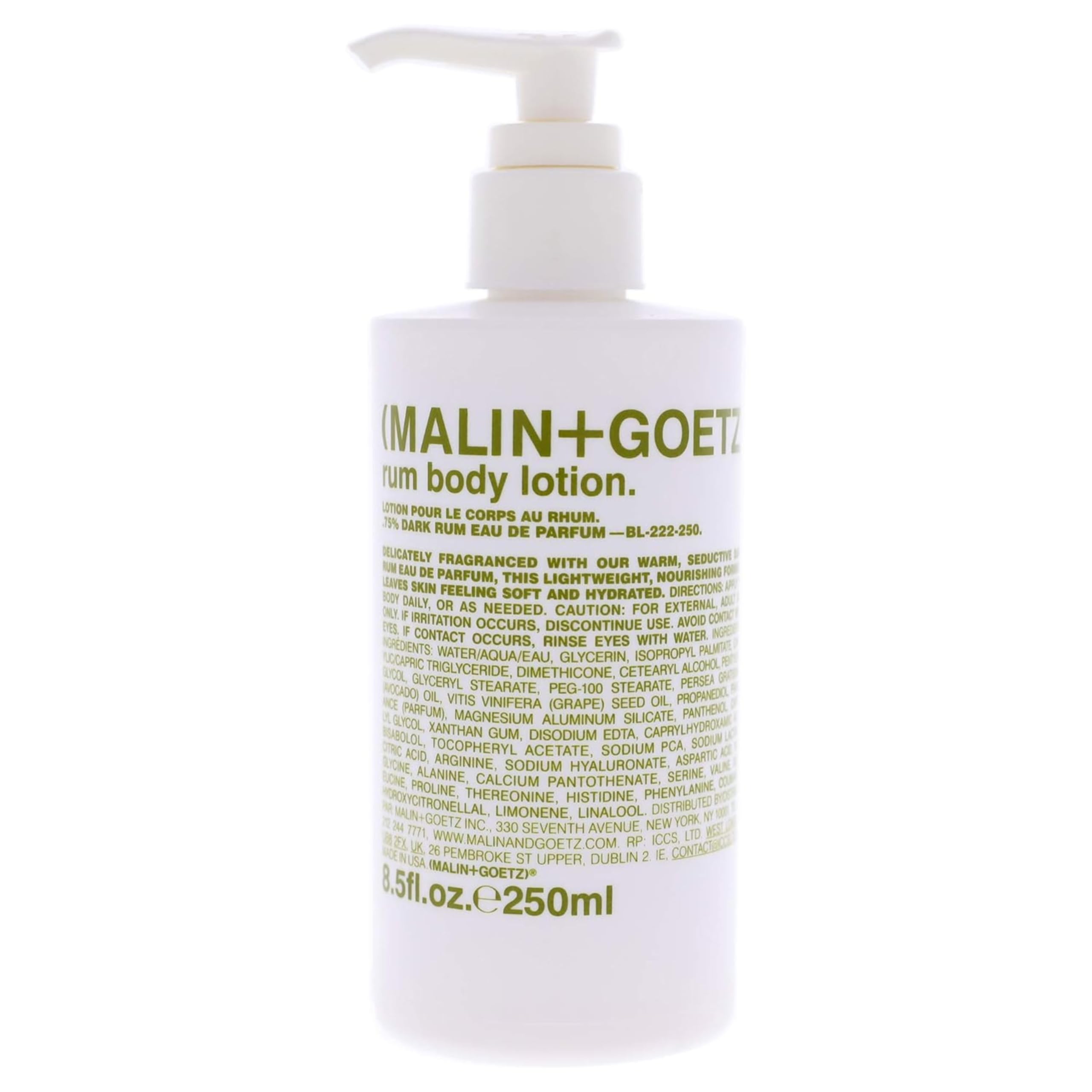 MALIN+GOETZ front label view showing product identity and size for clear selection