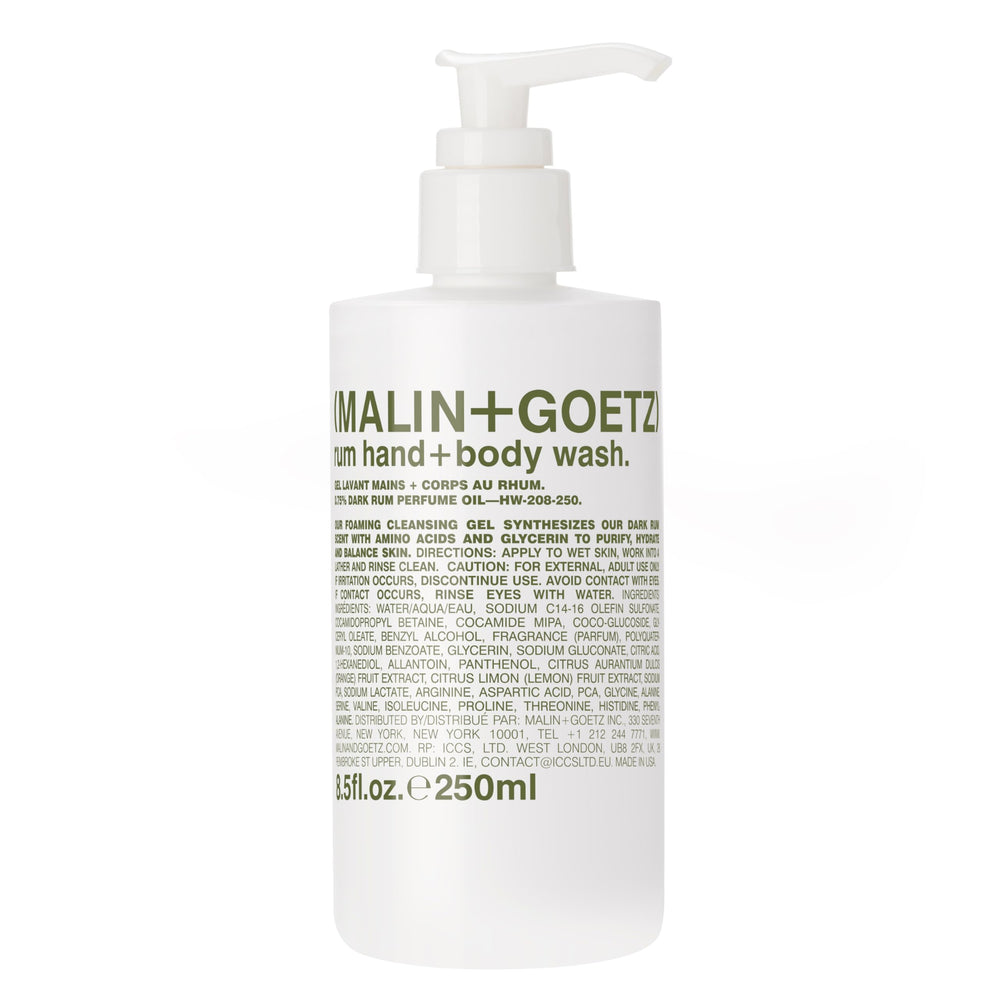 MALIN+GOETZ front bottle image showing clean packaging and luxury finish