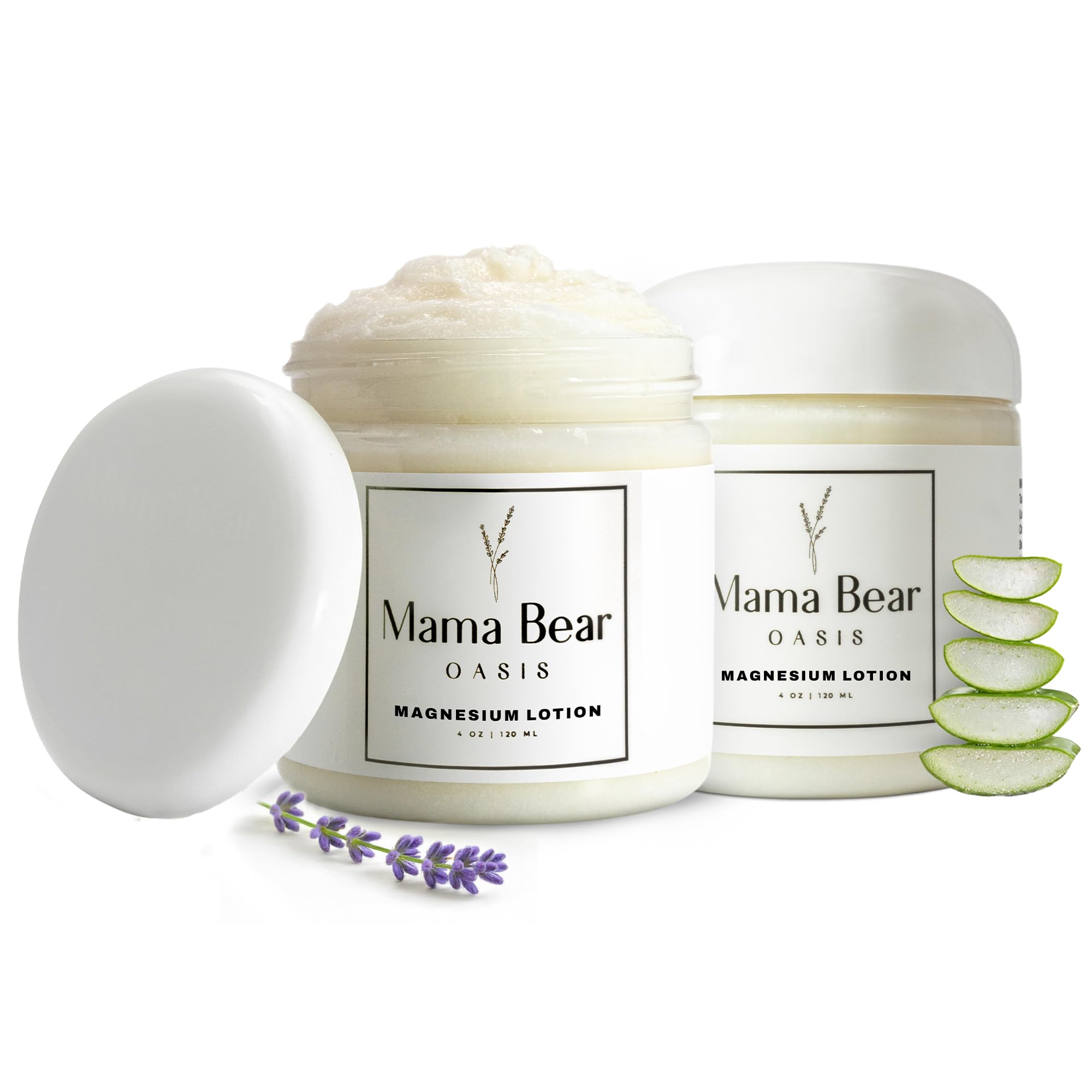 Mama Bear Oasis front packaging showing two lavender tubes and benefits