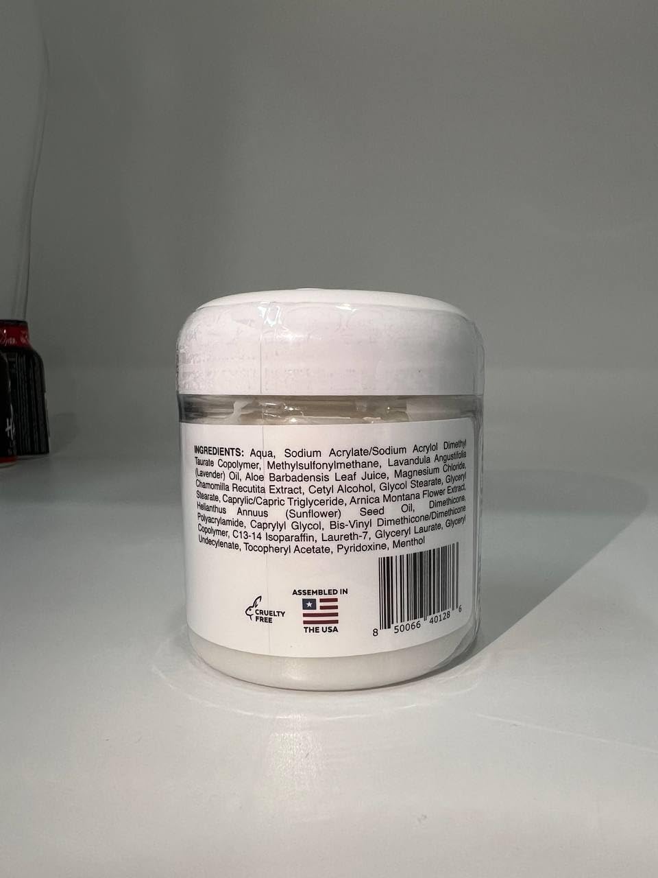 Mama Bear Oasis tube label listing magnesium and botanical ingredients
