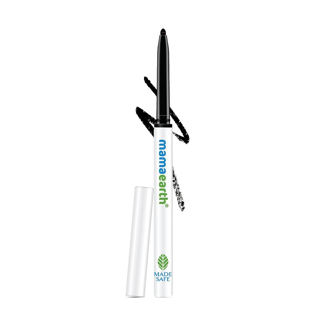MAMAEARTH kajal front packaging showing compact pencil and brand