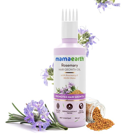 Mamaearth bottle side label displaying ingredients and directions