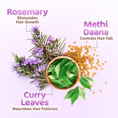 Rosemary close-up with Mamaearth highlighting botanical freshness