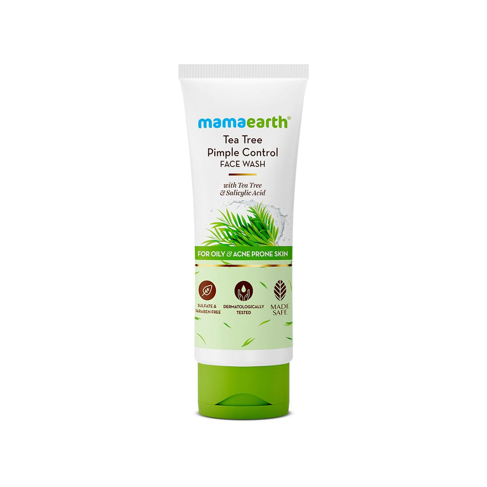 MAMAEARTH front tube showing product branding and clear gel benefits