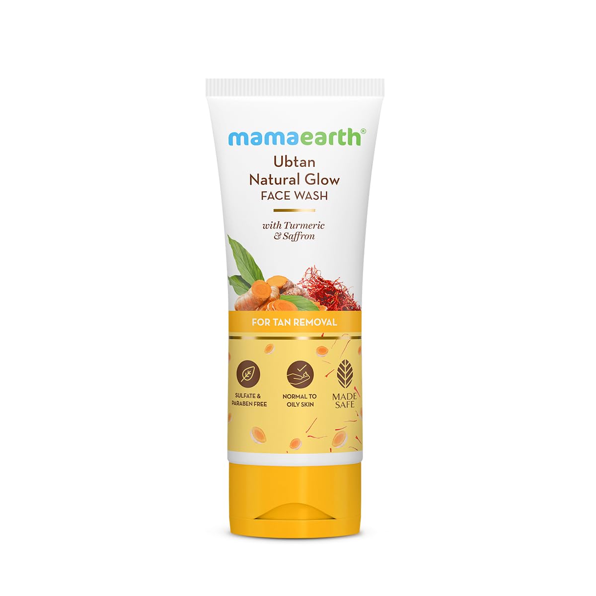 MAMAEARTH front packaging showing clear product benefits and size