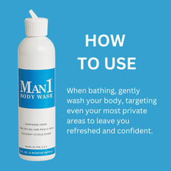 Man1 pump close-up highlighting easy dispensing and hygienic use