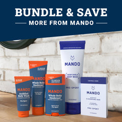Mando bottle in gym bag illustrating convenience for active users
