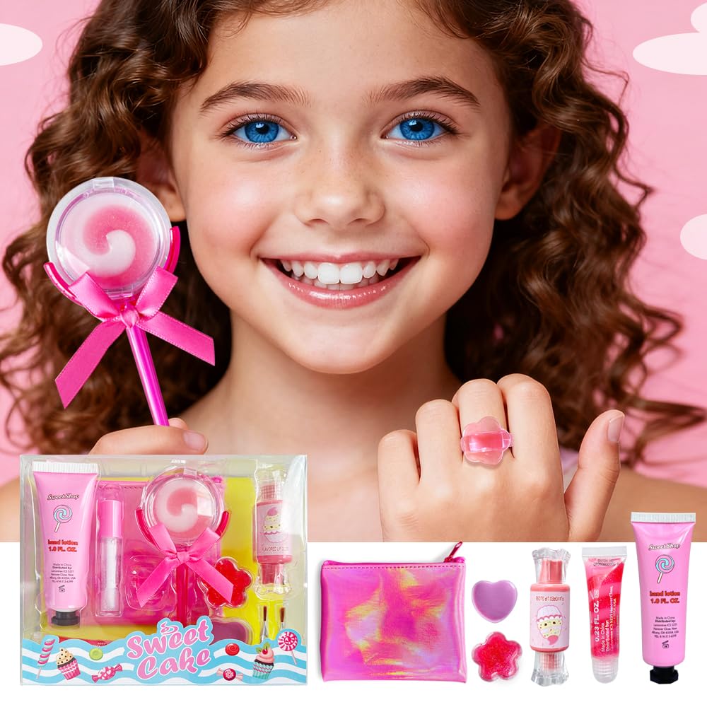 M&U MAKE YOU UP ice-cream-shaped gloss close-up showing cute design