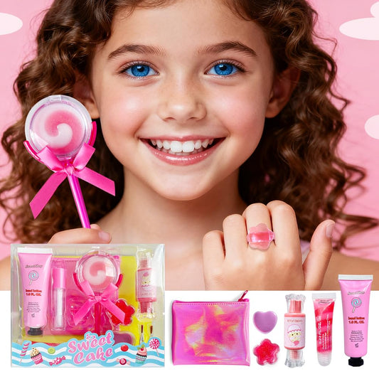 M&U MAKE YOU UP ice-cream-shaped gloss close-up showing cute design