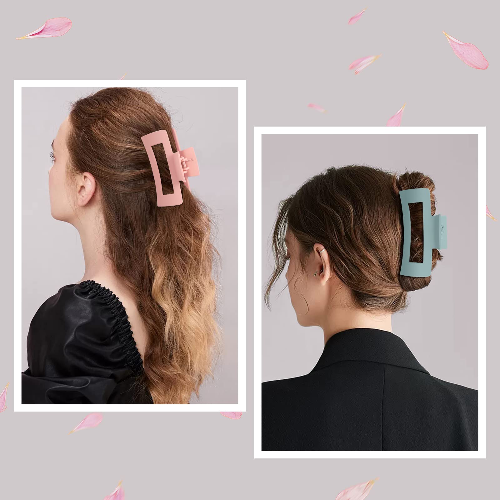 Mandydov clip securing thick hair helping to keep heavy styles in place