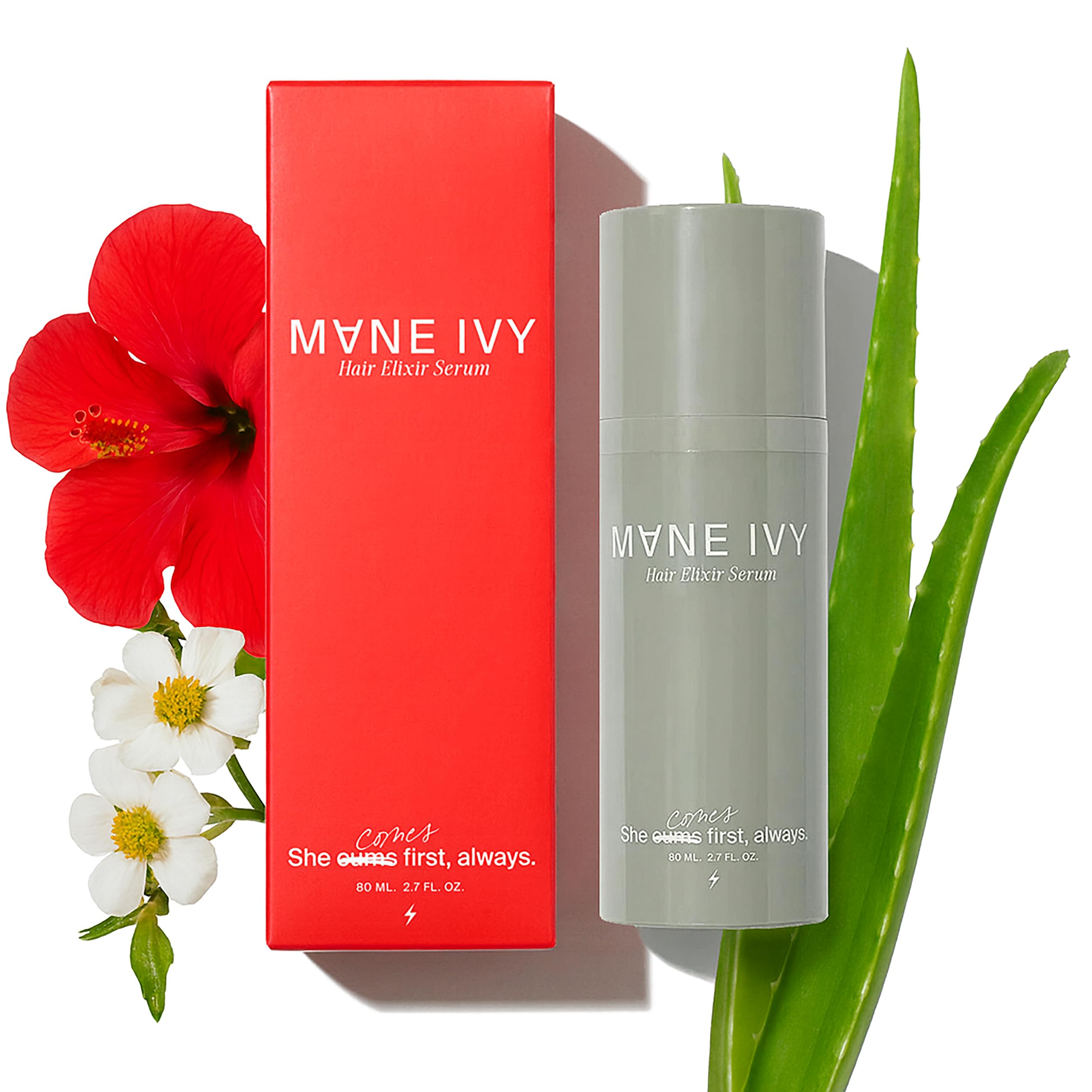 MANE IVY front bottle showing label and compact travel benefit