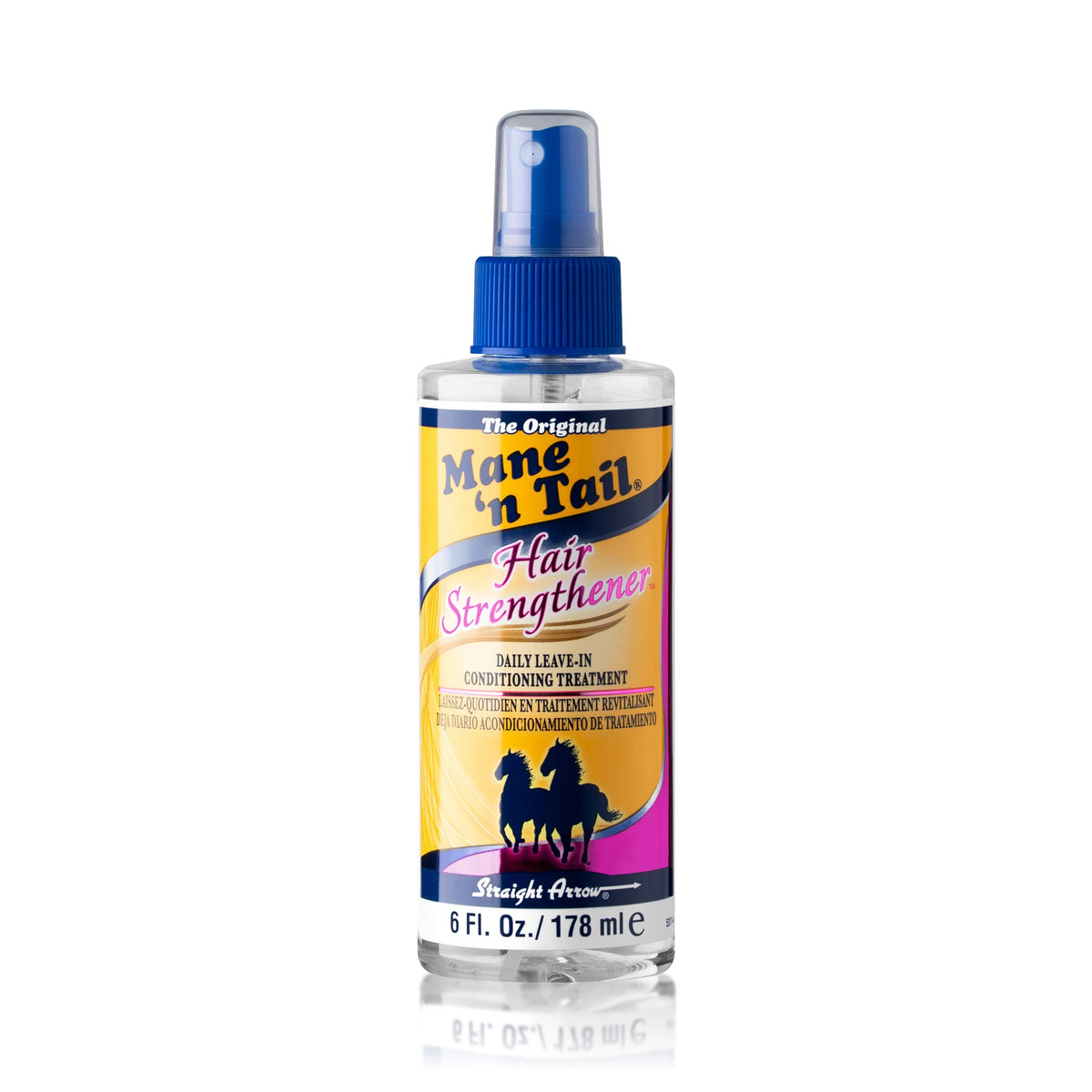 Mane 'n Tail bottle front view showing label and 6 oz size for clear identification