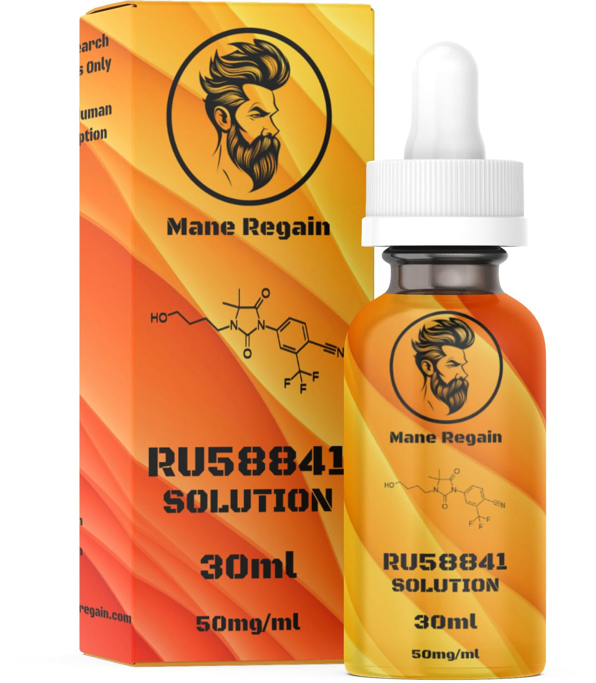 Mane Regain front bottle showing label and 30ml size benefit