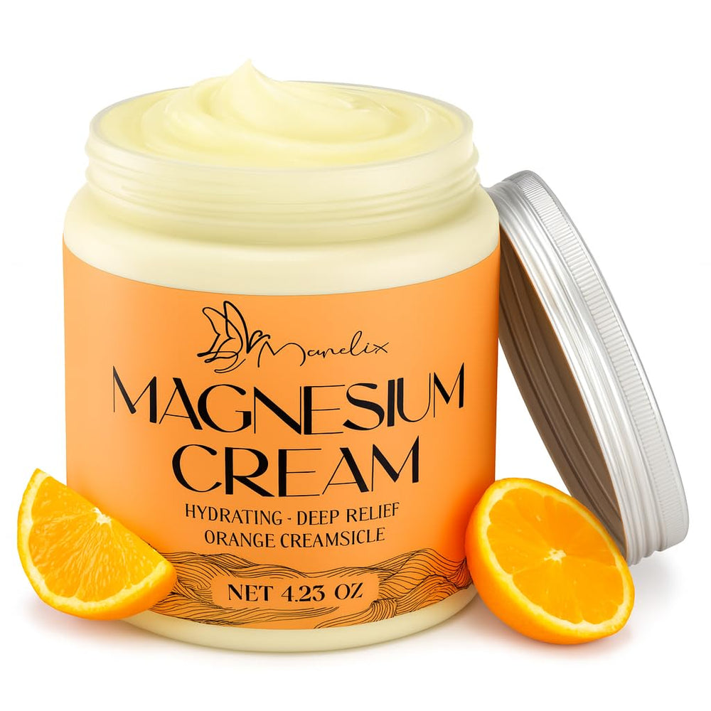 Manelix front tub view showing label and orange scent benefit