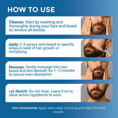 MANEMEN before and after view, fuller-looking beard appearance benefit