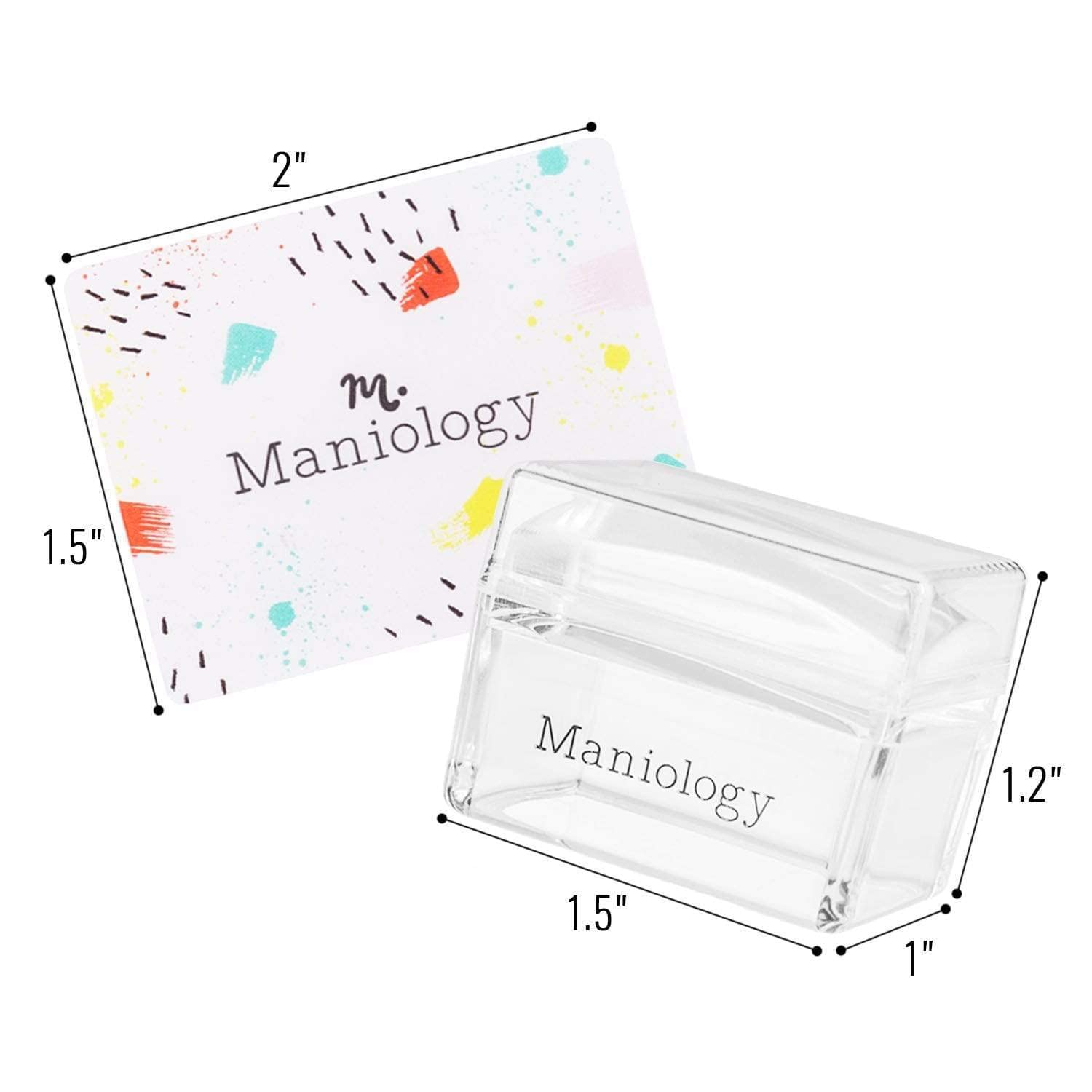 Maniology stamper and mini scraper laid out to show included tools for clean scraping