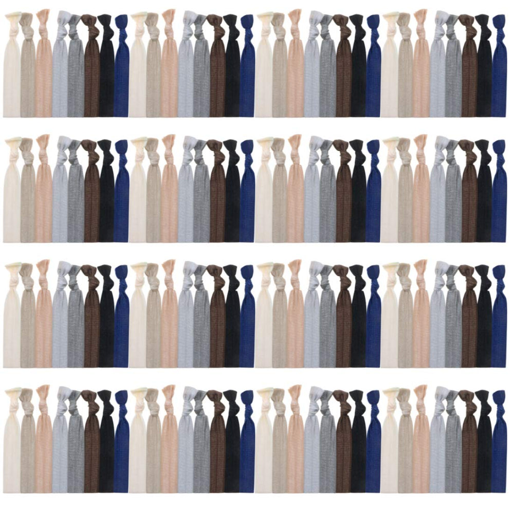 manipepe front pack shows 120 neutral hair ties and easy bulk supply benefit