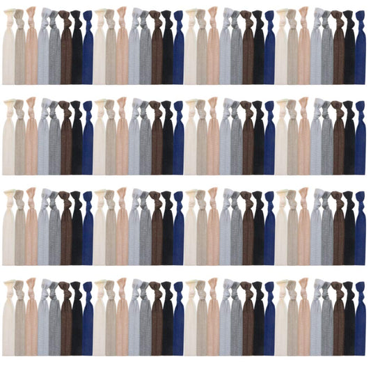 manipepe front pack shows 120 neutral hair ties and easy bulk supply benefit