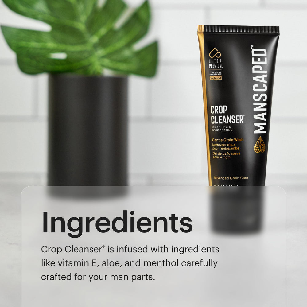 MANSCAPED in-shower lifestyle image showing quick post-workout use
