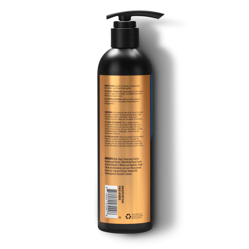 MANSCAPED aloe vera and sea salt visual highlighting natural ingredients and gentle exfoliation benefit