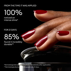 Manucurist applying polish and curing under LED for salon results