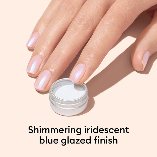Manucurist applicator closeup demonstrating precise powder application benefit