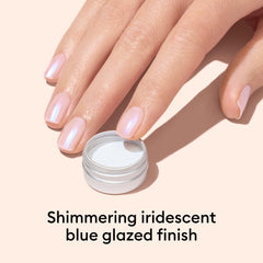 Manucurist applicator closeup demonstrating precise powder application benefit