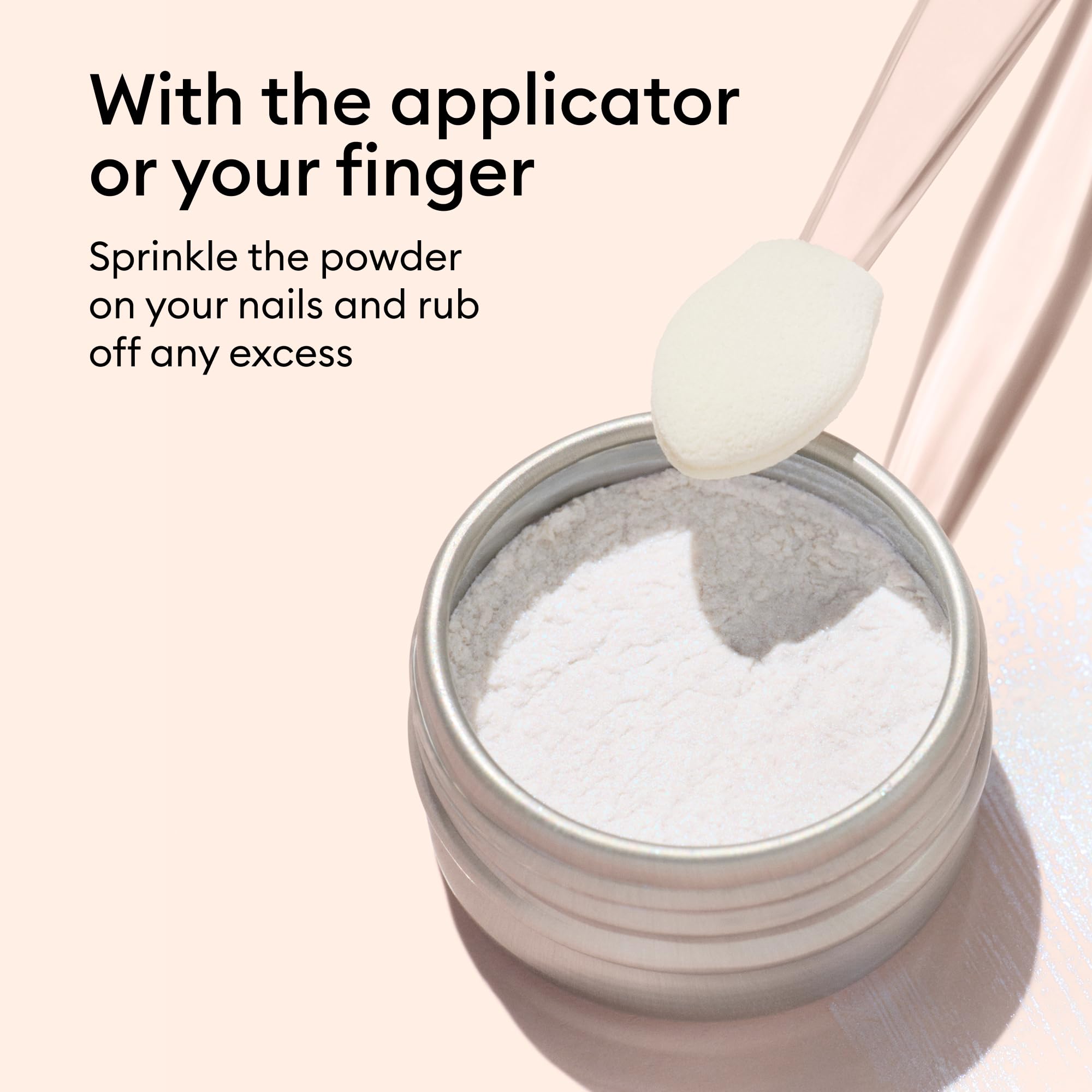 Manucurist powder in lifestyle setting showing polished nails and refined look