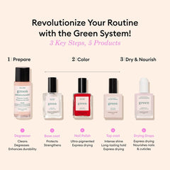 Manucurist being applied to natural nails for nourishing protection