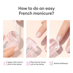 Cleaning Manucurist stamper with gentle remover to preserve silicone life