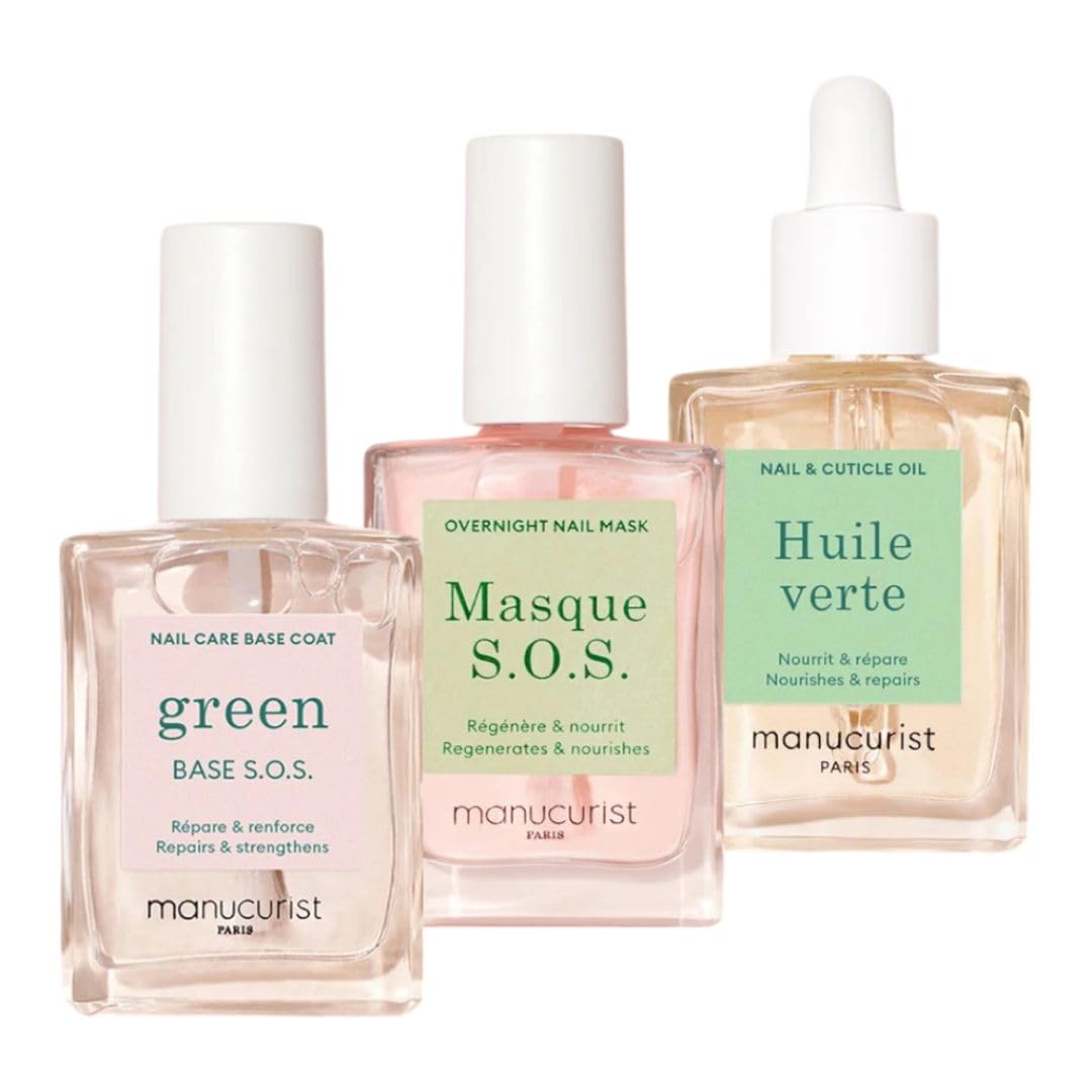 Manucurist rescue kit front packaging showing full treatment set and benefits