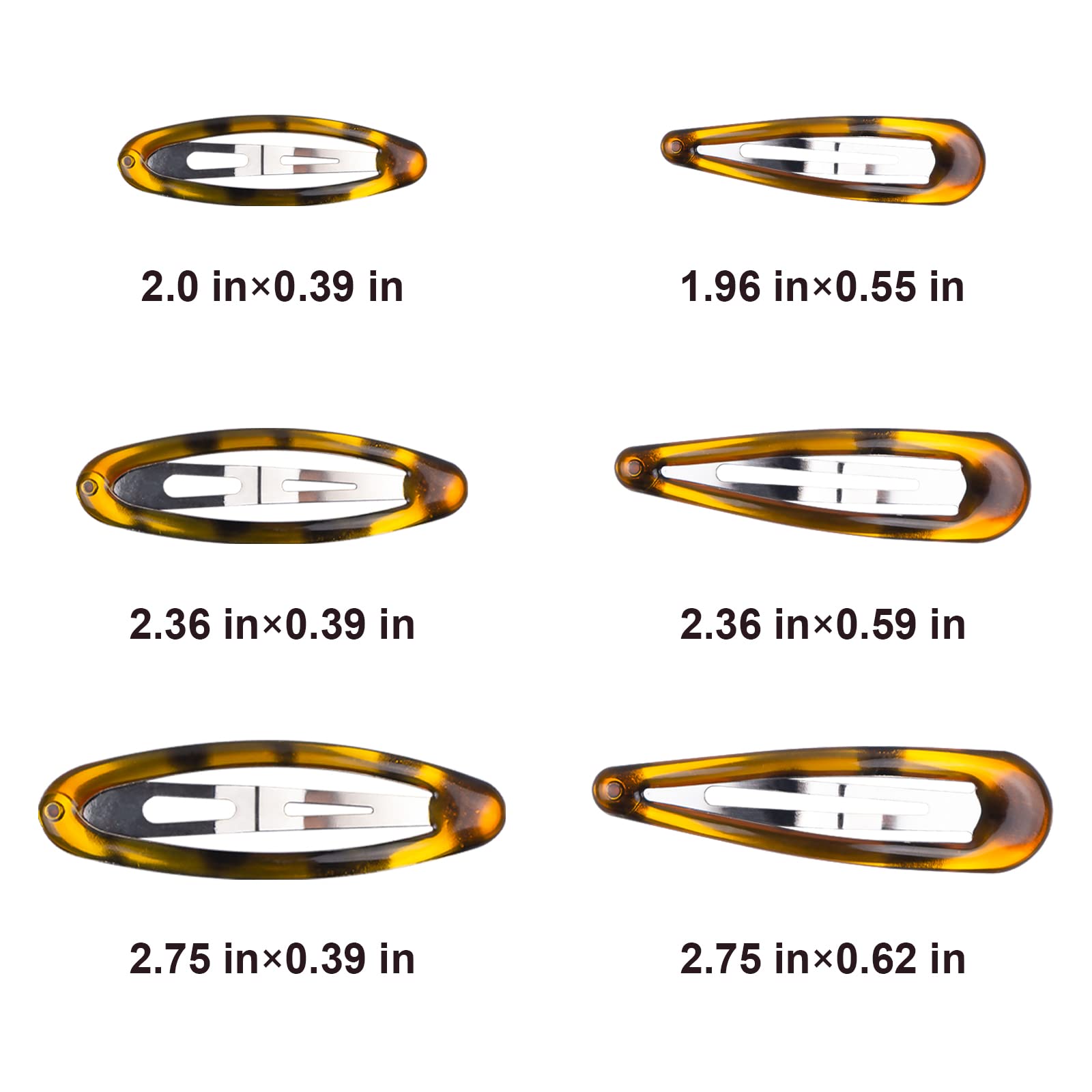 MAORULU assorted clips laid out to show different sizes and finishes
